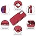 Arae Compatible for iPhone 11 Case with Card Holder - Wallet Case with PU Leather Card Pockets Back Flip Cover for iPhone 11 6.1 inch - Wine red