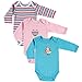 Hudson Baby Unisex Baby Cotton Long-sleeve Bodysuits, Bird 3-pack, 0-3 Months US