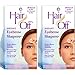 Hair Off Instant Eyebrow Shapers - Fast, Easy, & Mistake Proof Waxing Strips - Natural & Pain-Free Eyebrow Waxing Kit -Wax Strips for Hair Removal for All Skin Types (18 each, Pack of 2)