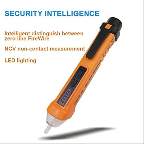 Crewell - Comprobador de Voltaje sin Contacto con Linterna LED, 90: Amazon.es: Electrónica
