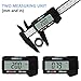 Adoric Life Digital Caliper, Micrometer Caliper Measuring Tool, Auto-off Vernier Calipers with Inch/ MM Conversion, Large LCD Screen, 0-6Inch/150mm Carbon Fiber Gauge
