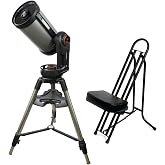 Celestron NexStar Evolution 9.25" Schmidt-Cassegrain Telescope with Chair | Includes tripod, viewing chair and hand control for stargazing, astrophotography and stability