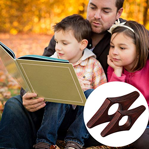 Sunshane 3 Packs Book Page Holder Walnut Color Thumb Bookmark Book Reading Accessories Gifts for Readers, Book Lovers, Bookworm, Literati (Walnut, 3pcs Set-Small/Medium/Large) - Thumbnail 6