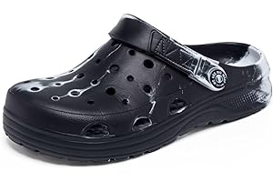 BIG WASP Kids Boys&Girls Black Camouflage Clogs Children's Beach Shoes Classic Marbled Tie Dye Clog Little Kid