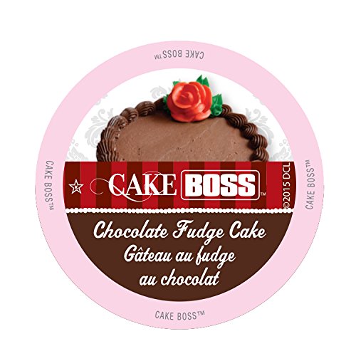 CAKE BOSS SINGLE-CUP COFFEE FOR KEURIG K-CUP BREWERS, CHOCOLATE FUDGE CAKE, 24 COUNT