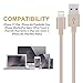 Everdigi iPhone Charger 3Pack 6FT Lightning to USB Cable Nylon Braided Charging Cable Compatible with iPhone 7/7 Plus/6s/6s Plus/6/6 Plus/5/5S/6C/SE/iPad and iPod (GOLD)