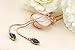 Vintage Style Long Necklace Rosegold Tone Multitier Necklace Pendant Jewelry for Women | Necklaces for Women | Flower Necklace | Pendant Necklace for Women | Women's Necklaces (Long - 32