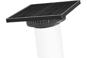 KINGMIKI Solar Exhaust Fan, 2500RPM High CFM Ventilation for Up to 500 Sq.Ft Solar Attic Fan, IP65 Waterproof, Auto On/Off, Whisper Quiet - Easy DIY Installation for Garage, Greenhouse, Shed, Roof Vent (15W)