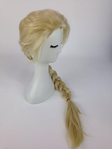 Amazon Deepeyes アナと雪の女王 Frozen エルサ エルサ女王 Elsa 三つ編み コスプレ ウィッグ ウィッグネット ウィッグブラシ 髪飾り ４点セット 子供用 De280 変身アクセサリー ホビー