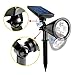 4LED Solar Lamp ,ANOLE Outdoor High-Efficiency Waterproof Heat-Resistant Environmental Protection Energy Saving LED Spotlight Garden Lights for Landscape Camping Home Driveway Party Dekor Wedding 1x