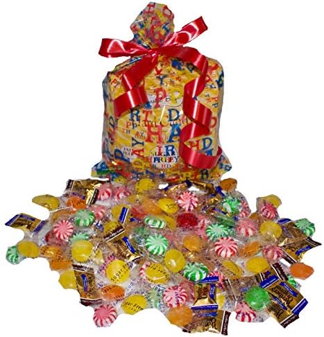 Sugar Free Candy Gift of Hard Caramel, Lemon, Butterscotch, Spearmint, Peppermint & Fruit Flavors