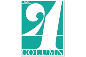 BookFactory 4 Column Columnar Pad/Four Columns Notepad Format - 50 Pages, 8.5'' x 11'', Wire-O (LX) (Made in USA)