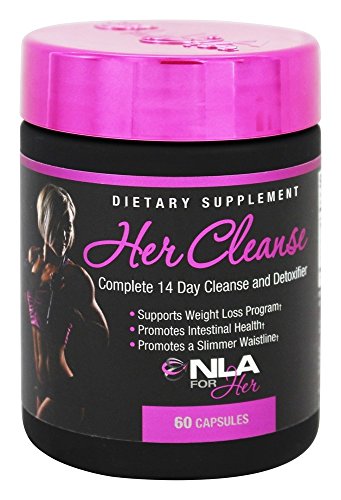 NLA for Her - Her Cleanse - Complete Detoxifier and Cleanse - Full Body Cleanse & Detox Support, Promotes Healthy Digestive System, & Prevents Bloating and Gas - 60 Vegetarian Capsules NLA for Her - Her Cleanse - Complete Detoxifier and Cleanse - Full Body Cleanse & Detox Support, Promotes Healthy Digestive System, & Prevents Bloating and Gas - 60 Vegetarian Capsules