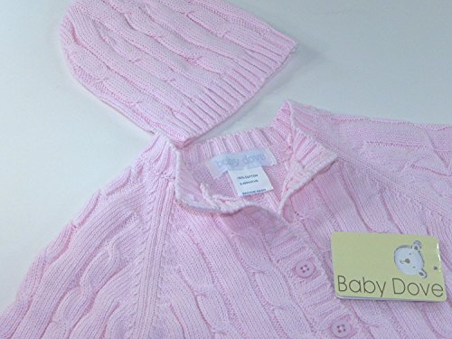Baby Dove Cable Knit Cardigan & Beanie Set
