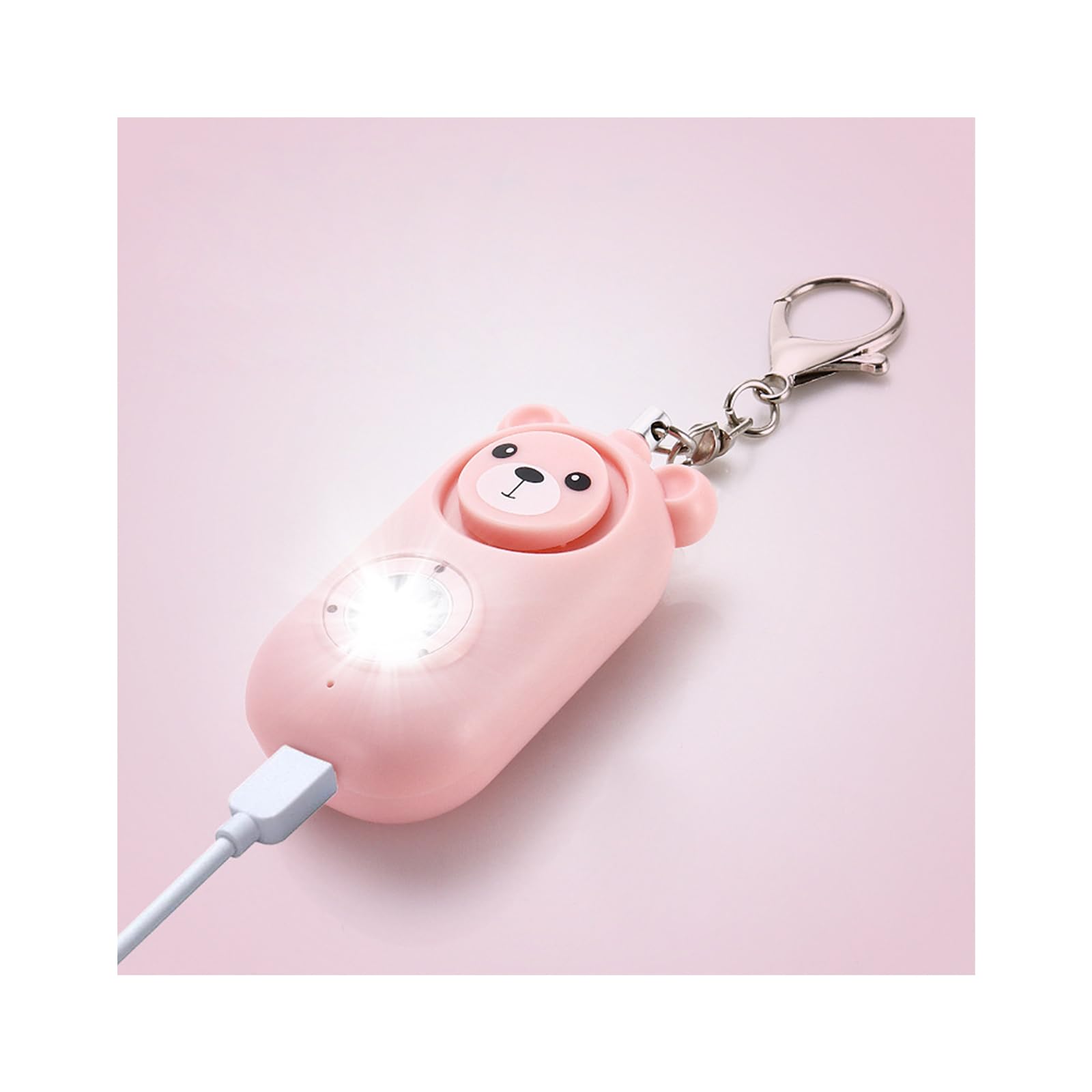 H2 Alarm Keychain 130DB Personal Alarm Keychain Emergency Self Defense Personal Alarm Anti-wolf Alarm for Security Women Kids Elderly siren loud volume self defense alarm-1PCS