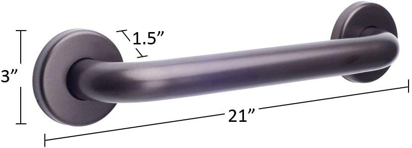 CSI Bathware BAR-SB18-TW-125-OB Straight Grab Bar, Oil Rubbed Bronze: Home Improvement