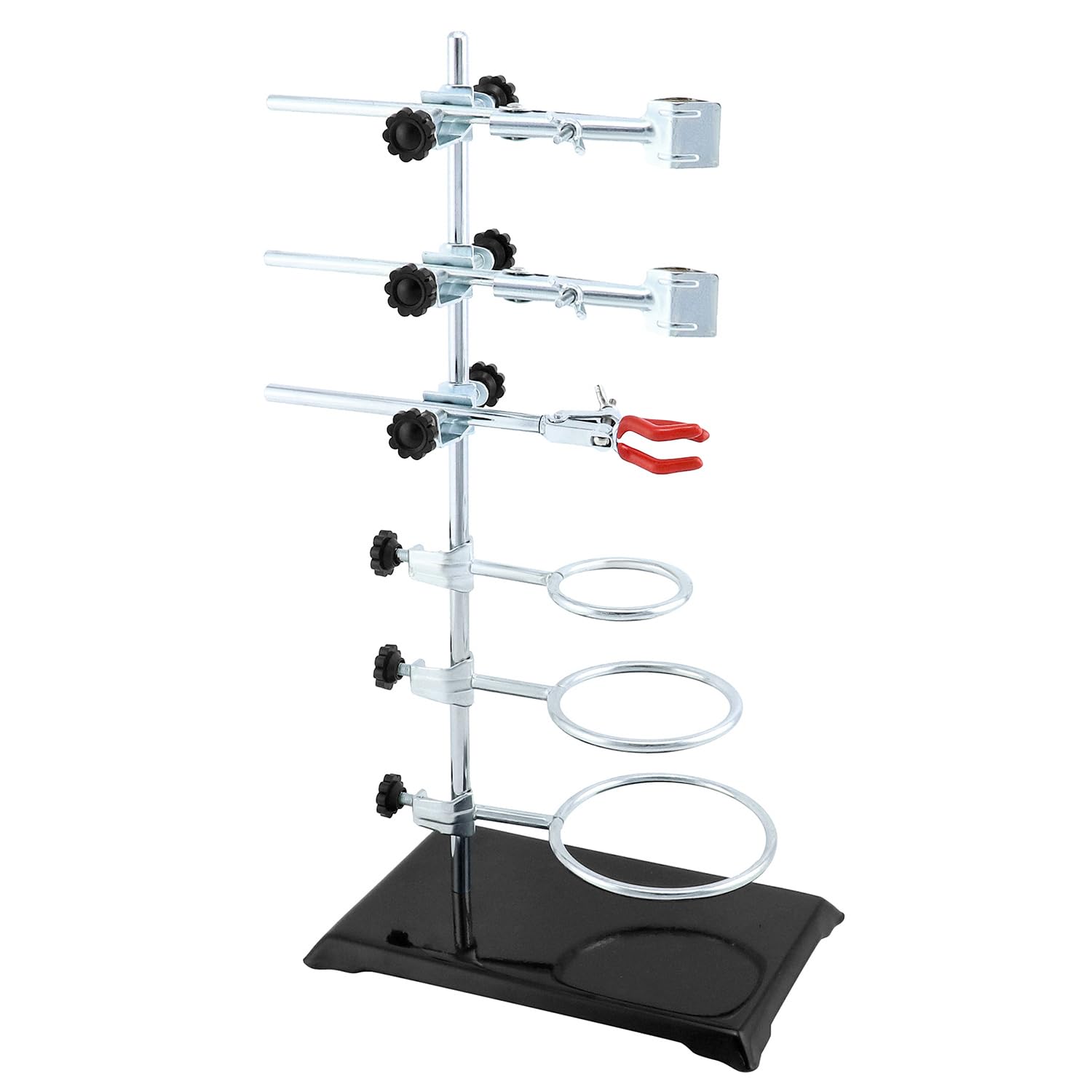 QWORK Laboratory Grade Metalware Set, 2 Pack Lab Support Stand Set With ...