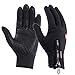 UPhitnis Windproof Touchscreen Gloves for Men Women, Adjustable Non-Slip Water-repellent Winter Gloves for Texting Cycling Skiing