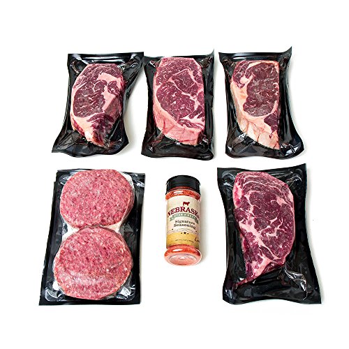Aged Angus Ribeye & Premium Ground Beef Patties By Nebraska Star Beef All Natural Hand Cut