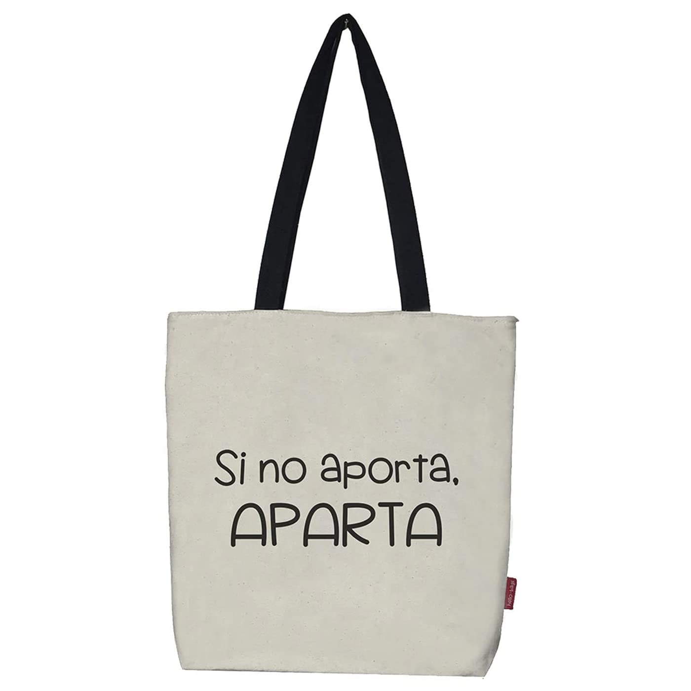 Tote Bag 100% Cotton White with Zipper, Lining and Inner Pocket 37 * 38cm + (Handle: 28cm) Includes Gift Kraft Envelope