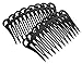France Luxe Small Filigree Comb Pair - Black