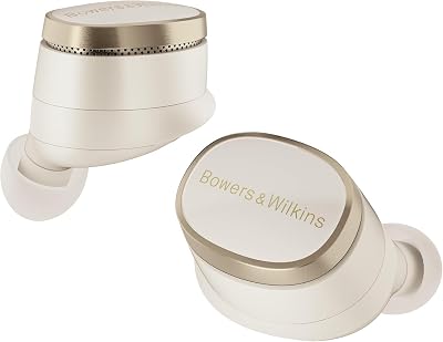 Bowers & wilkins pi8 fones de ouvido sem fio true sem fio com bluetooth, aptx, cancelamento ativo ruído (anc) e microfones integrados - dove white
