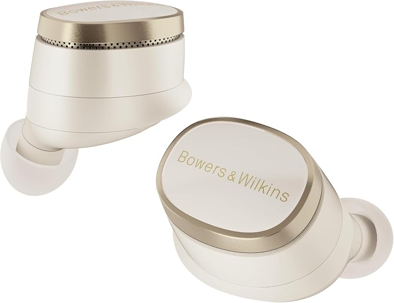 Bowers & wilkins pi8 fones de ouvido sem fio true sem fio com bluetooth, aptx, cancelamento ativo ruído (anc) e microfones integrados - dove white
