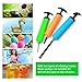 MINGRU Ball Pump for Basketball, Soccer, Volleyball, Rugby, Water Polo Ball & Other Inflatables Air Pump, Needles and Nozzles Included (3 Pack - Blue+Green+Orange, 8