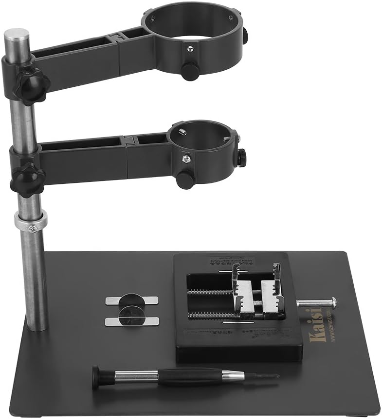 Hot Air Gun Handpiece Holder, Repair Platform Hot Air Heat Gun Clamp StandHolder with 2