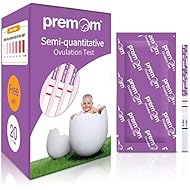 Premom Semi-Quantitative Ovulation Test Strips, The Reliable Ovulation Predictor Kit with Digital Ovulation Reader, Numerical Ovulation Test, 20-Pack