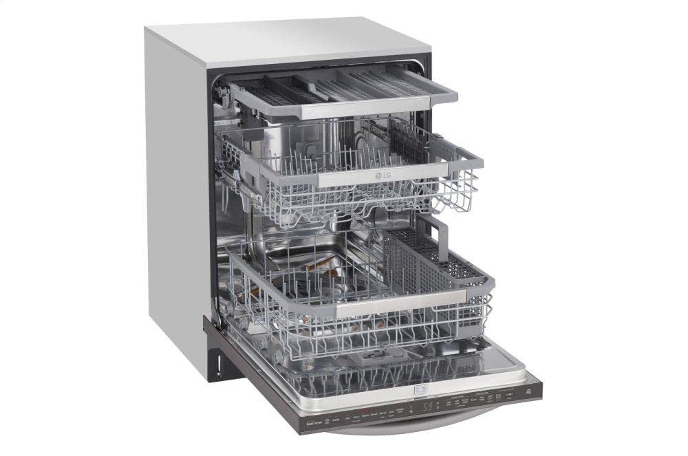 LG Top Control Smart Wi-Fi Enabled Dishwasher with QuadWash and TrueSteam - 24