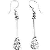 Sportybella - Girls Lacrosse Earrings- LAX Jewelry - Gift For Lacrosse Players, Coaches and Moms