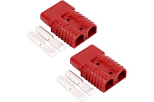 UDDICK 350 Amp 600 V Battery Quick Connector 350A Battery Power Connector (350A 2PC Red)