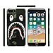 iPhone 7/8 Shark Face Case Street Fashion: Luxury Flexible Durable Designer Protective TPU Cover/Bumper/Skin/Cushion with Wrist Strap (Compatible with 4.7