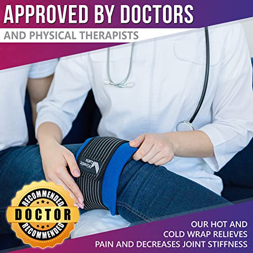 Reusable Ice Pack for Injuries with Wrap by Labs Hot and Cold