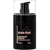Serious Skincare Black Pearl Deep Wrinkle Decrease Face Serum 1 Fl. Oz. | Repair Deep Lines &amp; Wrinkles, Increases Skin Hydration &amp; Elasticity, Radiance Boosting for Luminous Glowing Skin