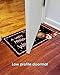 Toland Home Garden 800114 Candy Cane Reindeer Christmas Door Mat 18x30 Inch Welcome Outdoor Doormat for Entryway Indoor Entrance