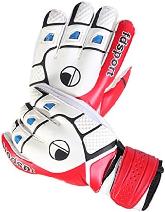 Goalie Gloves, Techkoo Soccer Goalkeeper Gloves, Size of 8, Red