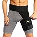 Yosoo Groin Support - Adjustable Neoprene Groin Strain Pain Wrap Compression Recovery Thigh Wrap Provide Pulled Groin Quad Hamstring Hip Injury & Sciatica Support for Men &Women,Black