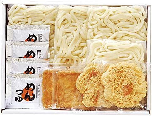 Amazon 内祝 お中元 お歳暮 父の日 母の日 敬老の日 プレゼント ギフト せい麺や讃岐うどんきつね 天ぷら4食セット のし可 ノーブランド品 うどん 通販
