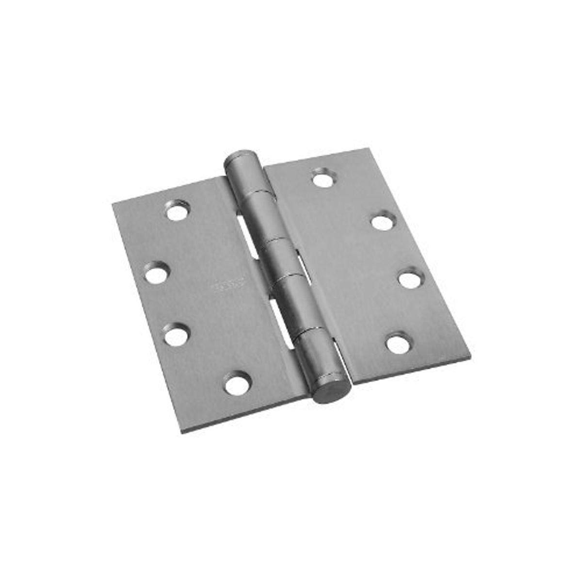 STANLEY F179 4 5X4 5 26D STL Door Hinge, Satin Chrome, Steel, 5" Height