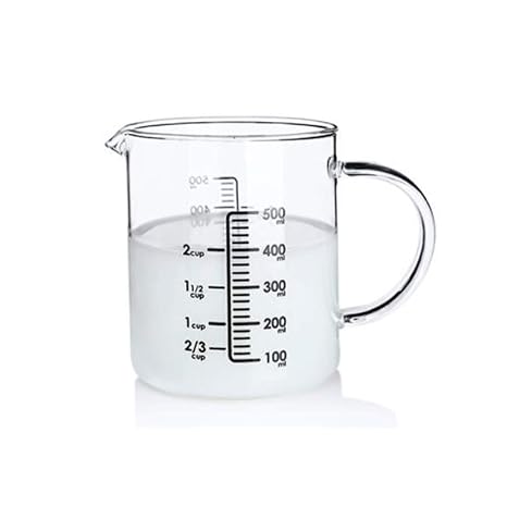 8HAOWENJU Taza de medición, Taza de leche graduada, Taza de ...