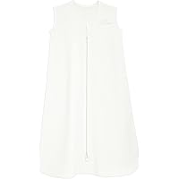 HALO Sleepsack, 100% Cotton Wearable Blanket, Swaddle Transition Sleeping Bag, TOG 0.5, Cream, Small, 0-6 Months