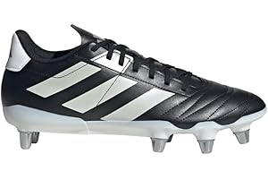 Adidas Unisex Adult Kakari Soft Ground Rugby,Black/Zero Metallic/Silver Metallic,9