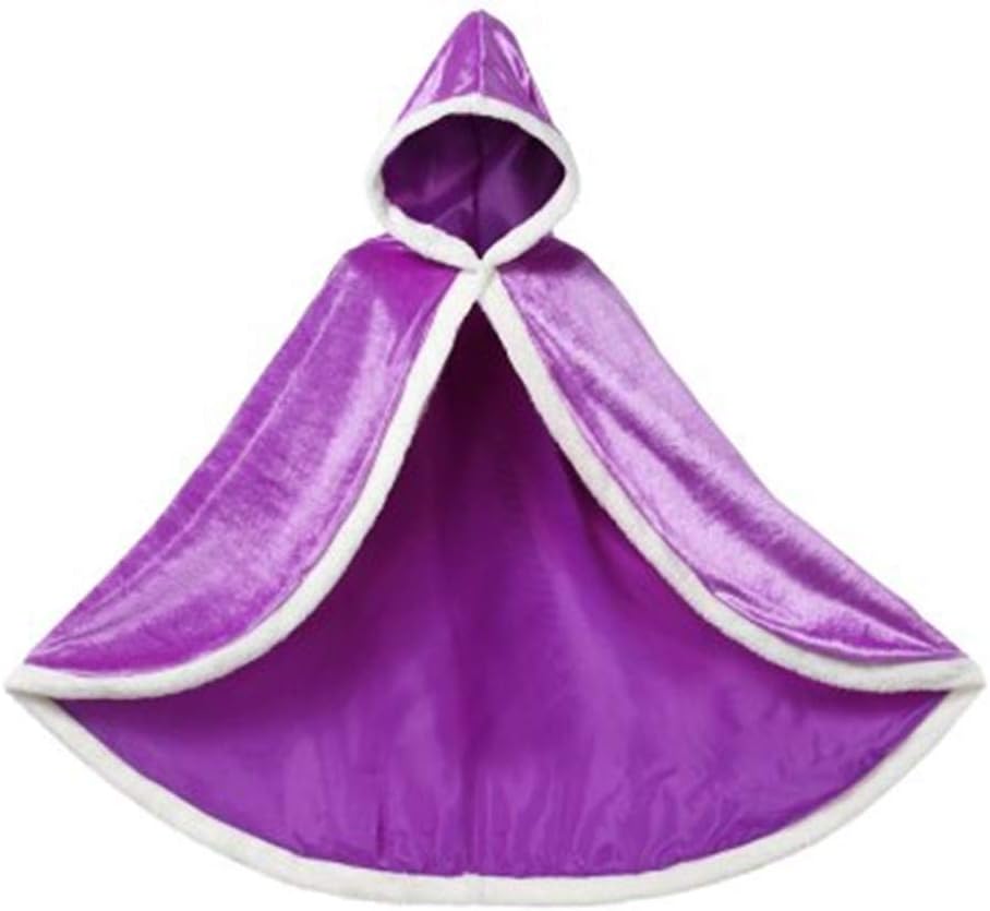 GooKit Princess Cape Cloaks Girls Princess Costumes Christmas Party Dress Up 3-12 Years
