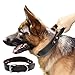 PET ARTIST Genuine Leather Dog Collar Walking & Training Heavy Duty Dog Collar Handle Medium & Large Dogs Neck for 16-20.5''(1.1