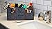 Baby Diaper Caddy Organizer Large- Must Have Newborn Nursery Essentials for Boys or Girls, Baby Shower Gift Basket and Registry, Nursery Decor, Felt Gray Diapering Bag with Inserts, Storage Bin
