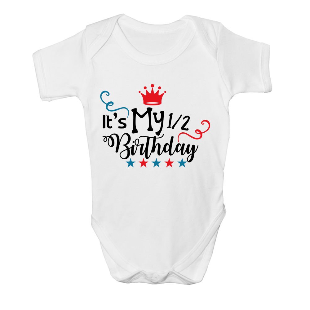 half birthday t shirt for baby boy