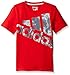 adidas Big Boys' Short Sleeve Graphic Tee Shirt, Red, S