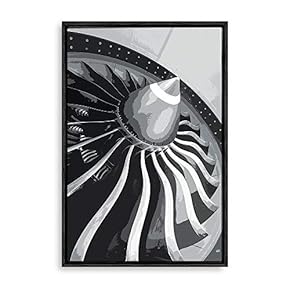 Framed Aviation Machinery Home Artwork for Living Room Bedroom